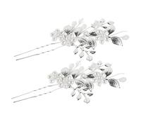VERDANVERSE 1paire Peigne à Cheveux Perles Imitation Pour Mariée Accessoire De Coiffure Élégant Pour Mariage Décoration De Cheveux Style Floral