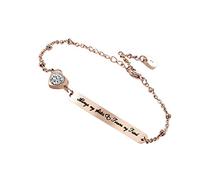 VERDANVERSE 1pièce Bracelet De Décor à Poignet Inoxydable Avec Inscription Always My Sister Forever My Friend Bijou Créatif Pour Femmes Élégant Et