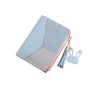 VERDANVERSE 1pièce Porte-Monnaie Court Femme PU Rétro Pochette De Change Design Élégant Et Résistant pour Cartes Et Espèces Bleu Ciel