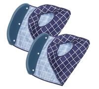 VERDANVERSE 2 Pièces Bavoirs pour Adultes Imperméables avec Ramasse-miettes Protection Large pour Seniors et Personnes Âgées Réutilisables et Faciles à Enfiler Protection Repas Confortable et