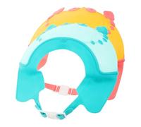 VERDANVERSE 2 pièces Bonnet de Garçon Fille Réglable Protection Oreilles et Yeux Silicone Casquette Lavage Cheveux Anti-dérapante pour Garçon Fille Jaune et Vert