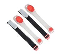 VERDANVERSE 2 Pièces Brassard Lumineux LED Rouge en PVC et Abs, Facile à Utiliser, Haute Visibilité pour Running et Cyclisme, Bracelet Réfléchissant de Sécurité Ajustable