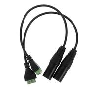 VERDANVERSE 2 Pièces Câble Adaptateur Audio Xlr 3 Broches Bornier à Vis 3 Positions, Transfert Audio Équilibré, Longueur 0, Plastique et Métal, pour Microphones et Studio D'enregistrement