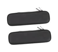 VERDANVERSE 2 pièces Étui Rigide EVA pour Brosse Dents Électrique avec Poche Maille Respirante Étui de Voyage Portable et Protecteur Lot de Noir Petit Modèle