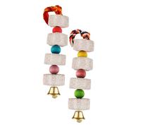 VERDANVERSE 2 pièces Jouets à Mâcher pour Rongeurs Pierres à Mâcher Molaires Colorées pour Hamster Écureuil Chinchilla et Perroquet Accessoires Durables pour Petits Animaux Couleur Aléatoire