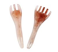 VERDANVERSE 2 pièces Massage Scraper Guasha Set Head Therapy Trigger Point Massager Combs With Smooth Edges For Scalp Care And Boost