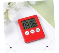 VERDANVERSE 2 pièces Minuteur Digital Portable Rouge pour Cuisine et Entraînement Minuterie Simple avec Compte à Rebours Chronomètre pour Cuisson Sport et École