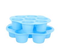 VERDANVERSE 2 pièces Moule Silicone Cavités pour Muffins et Cupcakes Résistant Four Micro Ondes et Frigo Lot de Bleu Pâtisserie Maison