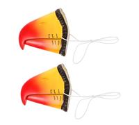 VERDANVERSE 2 pièces Nez Perroquet Cosplay Accessoires Réalistes Vinyle pour Fête et Spectacle Décoration Animal Unique pour Carnaval et Soirées