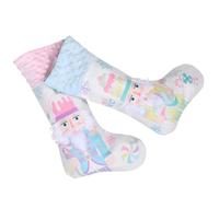 VERDANVERSE 2 pièces Nutcracker Christmas Stockings Large Decorative Candy Bags with Hanging Loop for Xmas Tree Fireplace Holiday Decorations