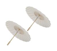 VERDANVERSE 2 Pièces Parapluie Chinois Papier Oiled Lot de Parasols Vintage pour Mariage Accessoires Décoratifs Protection Solaire pour Photos et Fête Nuptiale