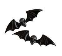 VERDANVERSE 2 Pièces Pinces à Cheveux Gothiques Crâne et Accessoires Halloween Clips Décoratifs Résistants et Antidérapants Style Punk Mystérieux