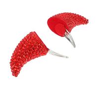 VERDANVERSE 2 Pièces Pinces à Cheveux Halloween Plastique Accessoire de Diable pour Costume Cosplay Headdress Garçon Fille et Adulte Design Compact et