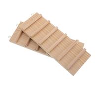 VERDANVERSE 2 Pièces Pont d'escalade en Bois Sécurisé pour Hamster et Crabe Ermite, Accessoire pour Cage de Reptiles Offrant Une Expérience d'escalade Sûre et Amusante