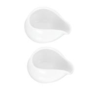 VERDANVERSE 2 pièces Pot à Lait Céramique avec Bec Verseur Léger et Portable Crémier Maison pour Café Miel Sauces et Jus de Viande Compatible Petit Déjeuner et Restaurant