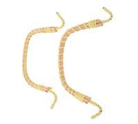 VERDANVERSE 2 Pièces Pot Tissé En Bambou Fait à La Main Poignée Accessoires De Théâtre Beige