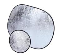 VERDANVERSE 2 Pièces Réflecteur Pliable Portable pour Éclairage Photo Panneau Souple Diffuseur Lumière Argentée et Blanche Portrait Studio et Extérieur Montage Rapide et Transport Facile