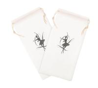 VERDANVERSE 2 pièces Sac de Rangement pour Chaussures de Danse Ballet avec Cordon de Serrage Pochette Portable et Compacte pour Pointes et Chaussures de Salon