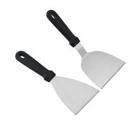 VERDANVERSE 2 pièces Set de Spatules Acier Inoxydable pour Plaque de Cuisson Ustensiles Grill Steak Accessoires pour Cuisine Maison et Barbecue