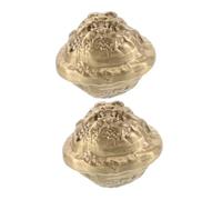 VERDANVERSE 2 Pièces Solid Brass Hand Exercise Balls With Engraved Walnut Design Finger Training Toys For Adults And Elderly Hand Massage And Strengthening