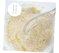 VERDANVERSE 2 pièces Œufs Manuel Inoxydable avec Poignée Céramique Lot de Cuisine Polyvalent pour Battre Émulsionner et Mélanger Œufs Crème et Sauces