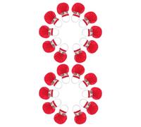 VERDANVERSE 20 Pièces Guirlande de Papier Rouge pour Fête, Décoration de Carnaval et Remise des Diplômes, Application sans Désordre Large Couverture pour Photos