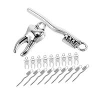 VERDANVERSE 20 pièces Lot de Pendentifs Breloques Dents et Brosses à Dents pour Fabrication de Bijoux Accessoires DIY pour Colliers Bracelets et Décorations