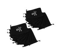 VERDANVERSE 20 Pièces Pochette Pirate Résistante pour et Halloween de Rangement Or Pirate Petit Sachet à Cordon pour Fête et Stockage