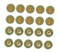 VERDANVERSE 20pièces Snacks Naturels pour Animaux De Compagnie Jouets à Mâcher pour Lapins Et Cobayes Biscuits à Base pour Molarisation Et Digestion
