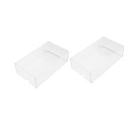 VERDANVERSE 2pièces Housse De Protection Souris sans Fil Acrylique Transparent Résistant à Eau Et Poussière pour Bureau Et Gaming