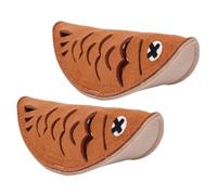 VERDANVERSE 2pièces Jouet De Mastication pour Chien Forme De Poisson Lot de Jouet Entraînement Anti-obésité Stimule La Curiosité Et Le Émotionnel à Fuite De Nourriture