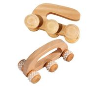VERDANVERSE 2pièces Outils De Massage Bois Arqués Pour Dos Cou Épaules Et Stimulation Des Points Acupuncture Soulagement Musculaire Manuel Portable