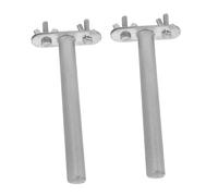 VERDANVERSE 2pièces Perchoir Acier Inoxydable pour Oiseaux Barre Rugueuse pour Limage Bec Et Griffes Support Exercice pour Perruches Calopsittes Conures Et Afrique