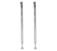 VERDANVERSE 2pièces Râteau Magnétique Télescopique Rétractable Outil de Ramassage Magnétique avec Poignée Antidérapante Tige Extension pour Récupération Facile Objets Métalliques