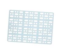 VERDANVERSE 2pièces Tapis Plastique pour Cage De Lapin Lot Pattes Fixes Conception Grillagée pour Pattes Animaux Facile à Nettoyer