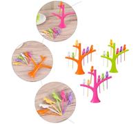 VERDANVERSE 3 ensembles Support de Fruits Plastique avec Cure Dents Oiseau de Piques à Dessert Réutilisables pour Événements Thé de Après Midi et