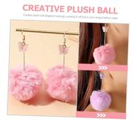 VERDANVERSE 3 paires Boucles Oreilles Femme Fantaisie Pom Pom Pendantes Légères Colorées pour Filles et Femmes Accessoires Mode pour Shopping et Fêtes