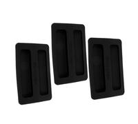 VERDANVERSE 3 Pièces Couvercle Poussière pour Tranches Silicone Protection pour Machine à Couvercle Supérieur Pratique Noir pour Cuisine et Maison
