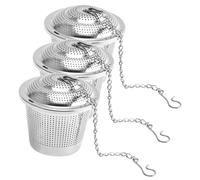 VERDANVERSE 3 pièces Infuseur à Thé Acier Inoxydable Filtre Thé Vrac Boule à Infusion Noir Vert et Épices Accessoire de Cuisine Polyvalent