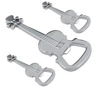 VERDANVERSE 3 pièces Ouvre-bouteille Métal Forme Guitare Porte-clés Compact pour Bière Cadeau Pratique pour Amateurs de Musique et Fêtes