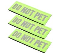 VERDANVERSE 3 Pièces Patch Réfléchissant pour Chien de Service Haute Visibilité en Nylon Léger Vert Clair, Gilet de Travail pour Chien D'assistance, Entraînement et Sécurité