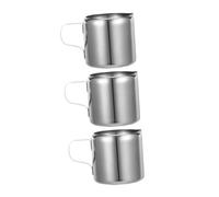 VERDANVERSE 3 pièces Pichet Mousser Lait Inox pour Art Mousseur Multifonction Facile à Nettoyer Design Élégant pour Maison et Café