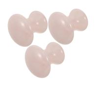 VERDANVERSE 3 Pièces Rose Mushroom Gua Sha Tool Portable Crystal Facial Massager For Anti-aging And Skin Rejuvenation Lightweight Face Scraping Stone For Women