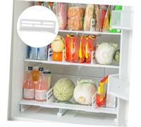VERDANVERSE 3 pièces Séparateurs Réfrigérateur Réglables Organiseurs de Porte Multifonctions pour Rangement Aliments Extension Facile à Installer pour Bouteilles Boîtes