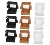 VERDANVERSE 30 pièces Lot de Boîtes à Savon avec Fenêtre Boîte de Rangement Légère et Portable Emballage Multi-usage Papier pour Maison Bureau et Voyages