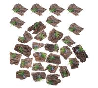 VERDANVERSE 36 Morceaux D'écorce Naturelle Irrégulière pour Terrarium de Reptiles - Décorations D'écorce pour Fond et Cachettes - Bois Naturel pour Grimper et Habitat Sécurisant des