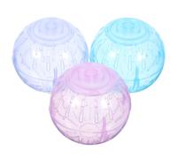 VERDANVERSE 3pcs Mini Souris en Plastique Léger pour Hamster, Balle d'exercice Compacte et Confortable, pour Usage Intérieur et Extérieur Couleur Aléatoire