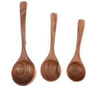 VERDANVERSE 3pièces Cuillère à Soupe Avec Crochet Ustensile Pour Cuisiner Et Servir Soupe Ramen Wonton Long Manche Ergonomique