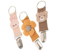 VERDANVERSE 3pièces Pince à Chapeau Forme De Lapin Fleur Et Ours Clips Organisateurs pour Chapeaux De Voyage Accessoires Pratiques pour Casquettes Et Chapeaux à Large Bord