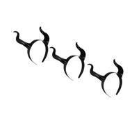 VERDANVERSE 3pièces Serre-tête avec Cornes de Démon Accessoire de Costume pour Halloween pour Cosplay et Fêtes Thématiques